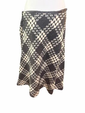 NWT Express Monochrome Textured A-Line Skirt